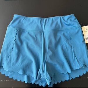 Tuckernuck Scalloped Performance Jersey Marisa Shorts - Vallarta Blue XS